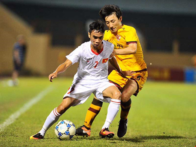HLV U19 Việt Nam,Gwangju,u19 gwangju,u19 quốc tế 2017,u19hagl,hlv vũ hồng việt,u19,u19 việt nam vs u19 gwangju  