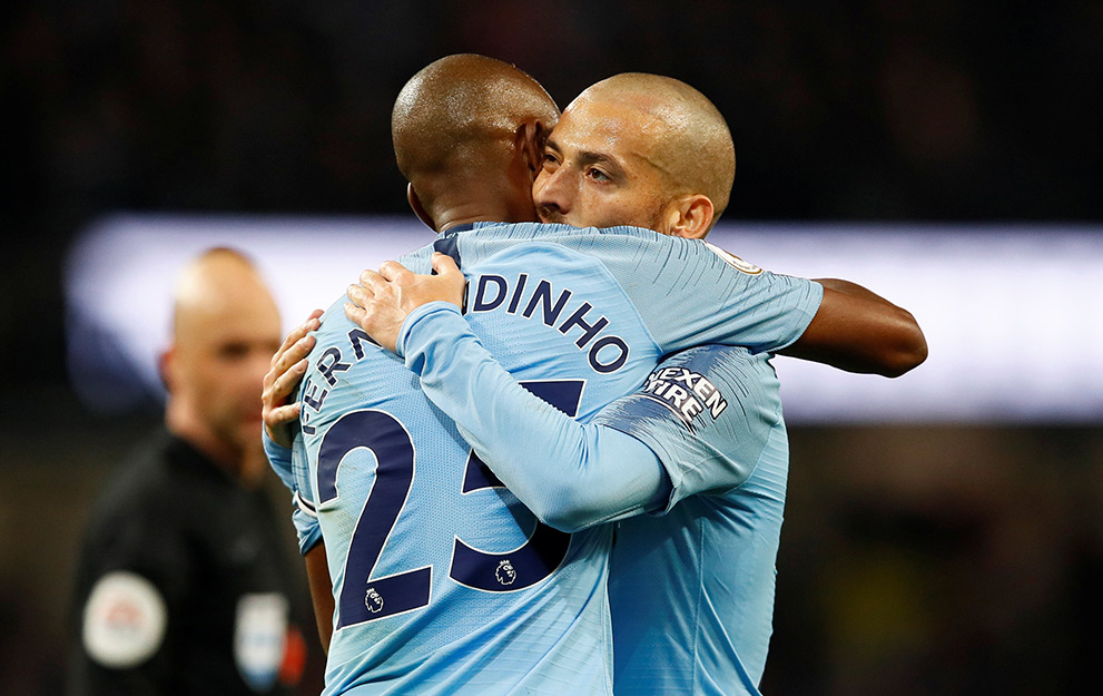 Ngoại hạng Anh, Pep Guardiola, Manchester City, Liverpool, David Silva, Fernandinho, Sane, Firmino