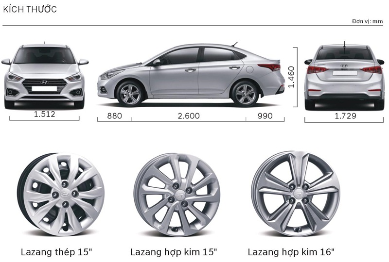 Tổng quan thân xe Hyundai Accent