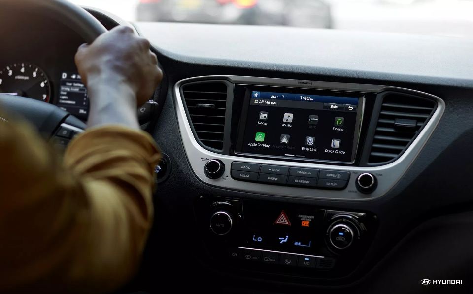 Hệ thống giải trí trên xe Hyundai Accent 2020