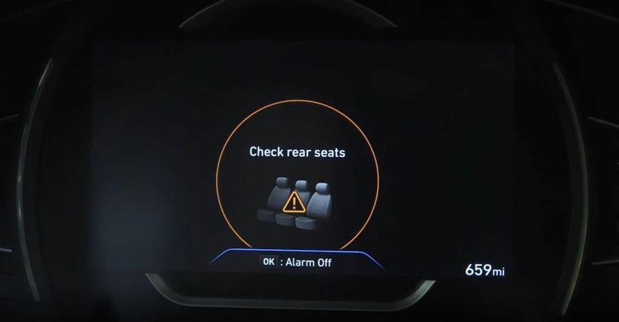hyundai, hyundai santafe, cảnh báo người ngồi sau trên hyundai, trẻ em bị bỏ lại trên xe, trẻ em bị tử vong trên xe, trường gateway, Công nghệ cảnh báo người ngồi sau, ROA