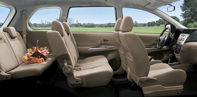 Thiết kế ghế ngồi trên Toyota Avanza 2019
