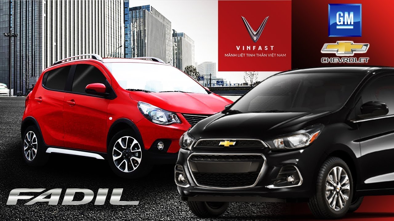 so sanh xe VinFast Fadil 2019 va Chevrolet Spark 2019