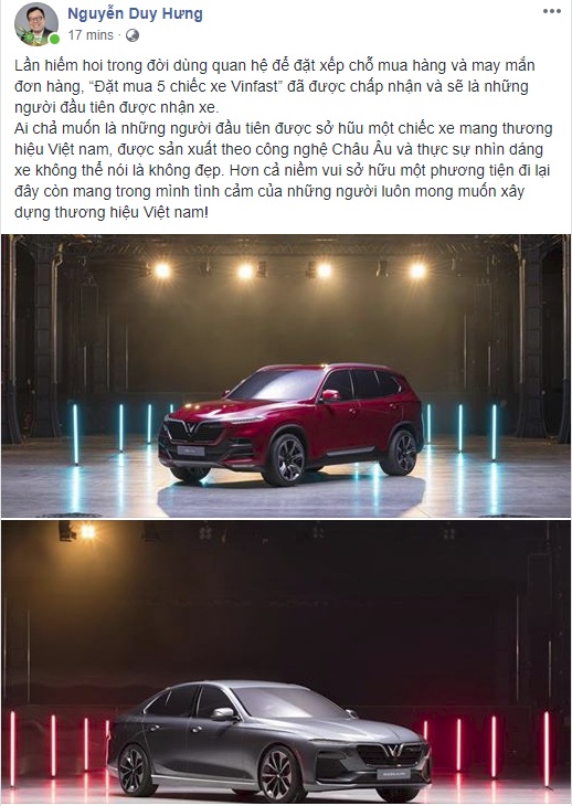 VinFast, sao Việt mua xe VinFast, mua xe VinFast,