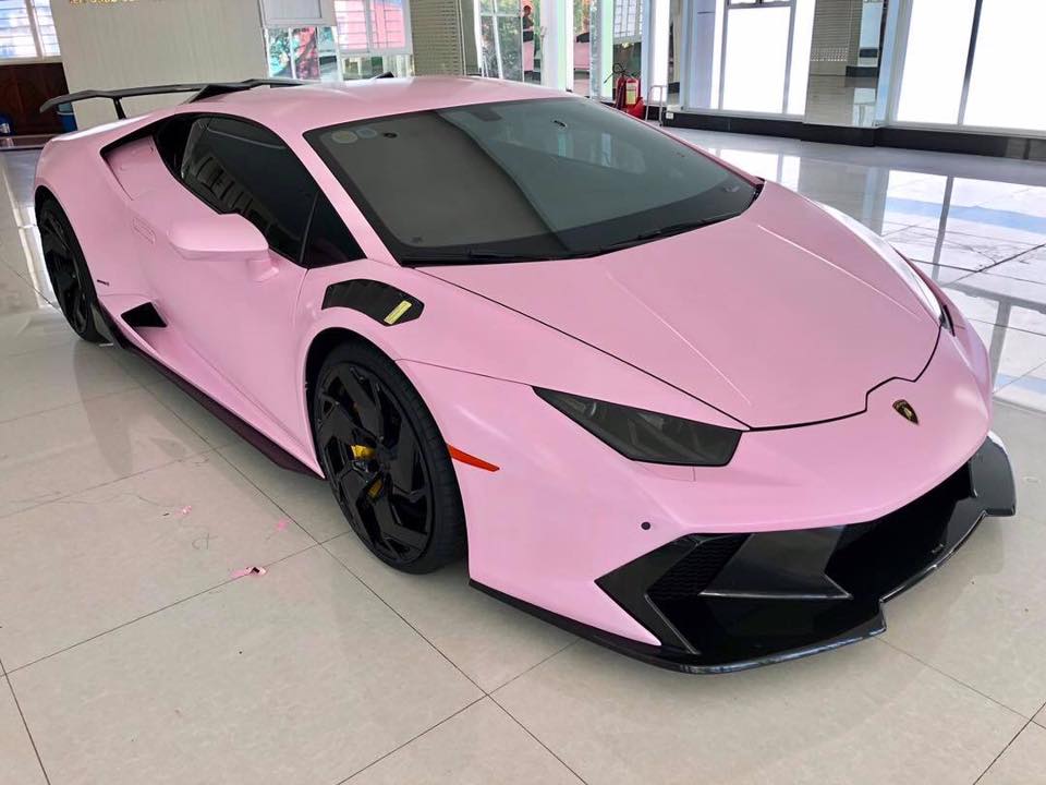 Lamborghini Huracan, Lamborghini Huracan màu hồng, Huracan màu hồng,