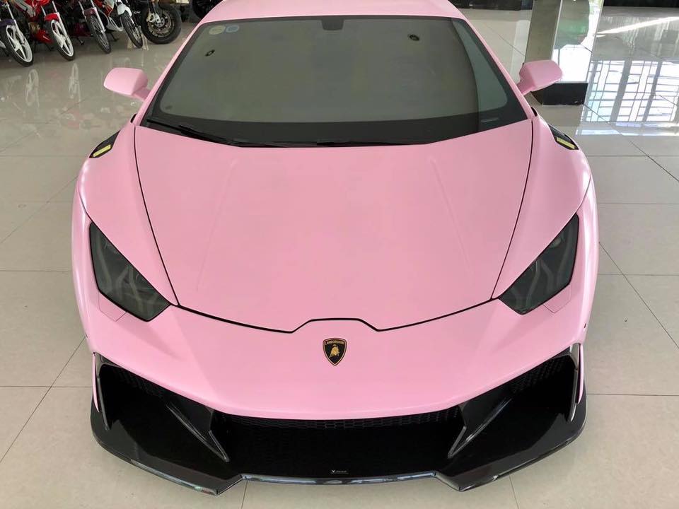 Lamborghini Huracan, Lamborghini Huracan màu hồng, Huracan màu hồng,