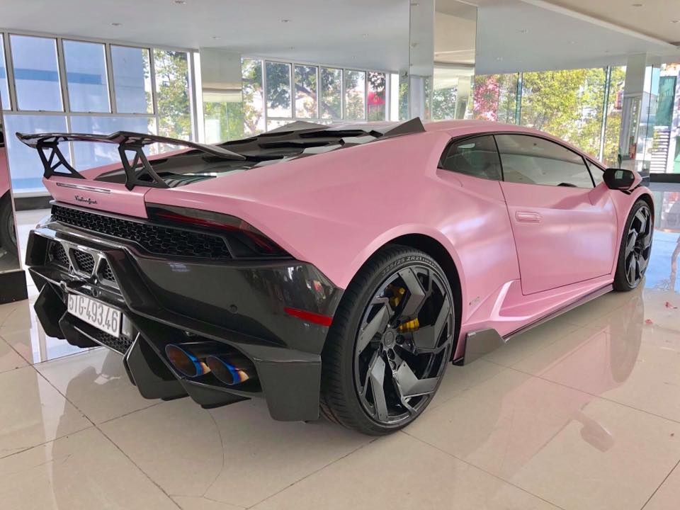 Lamborghini Huracan, Lamborghini Huracan màu hồng, Huracan màu hồng,