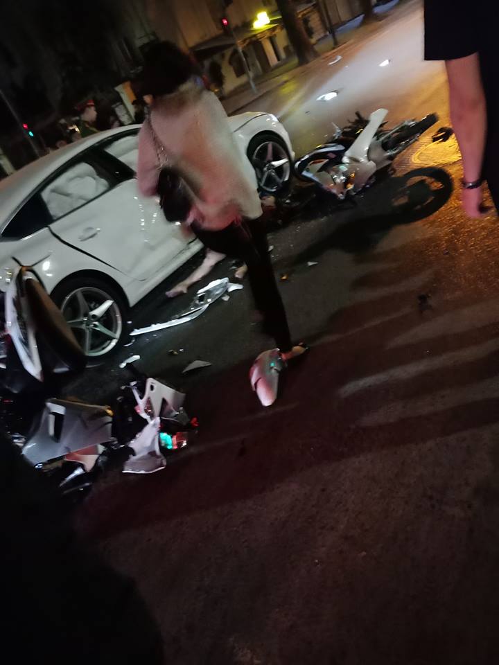 Đua xe, Đua xe gây tai nạn, Đoàn đua tông Audi,