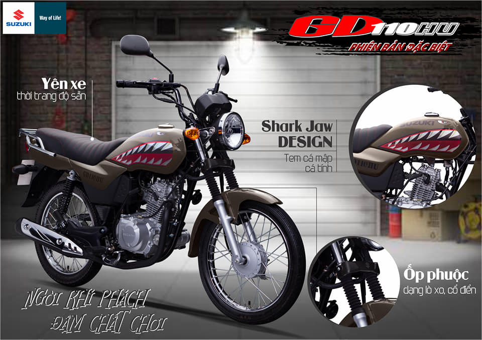 Suzuki GD110HU, Suzuki GD110 phiên bản tem cá mập, Suzuki GD110 phiên bản đặc biệt, 