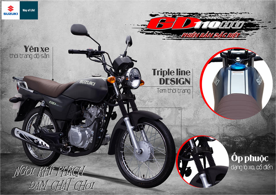 Suzuki GD110HU, Suzuki GD110 phiên bản tem cá mập, Suzuki GD110 phiên bản đặc biệt, 