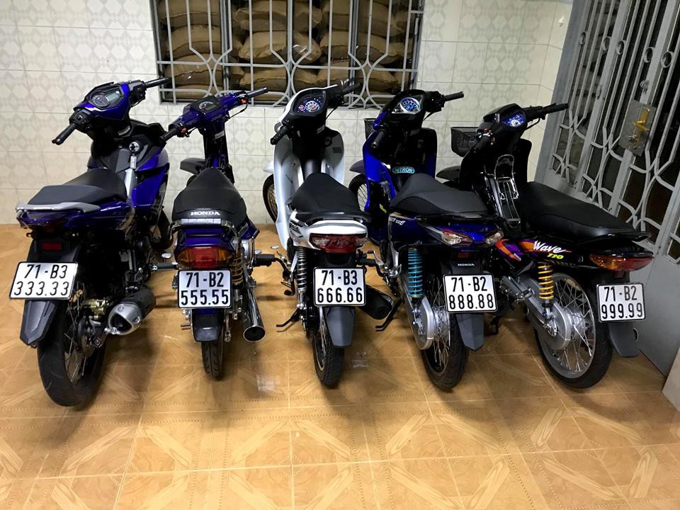 Xe máy biển ngũ quý, dàn xe máy biển ngũ quý, xe máy biển ngũ quý của đại gia,
