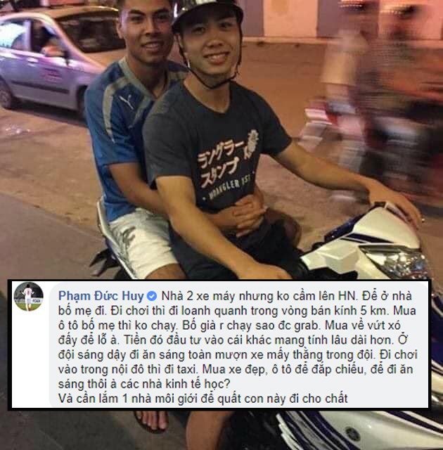Đức Huy sắm Honda Cub, Tiền vệ Đức Huy mua Honda Cub, Đức Huy mua xe máy,