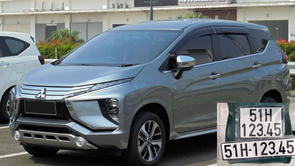 Chiếc xe Mitsubishi Xpander với biển số cực đẹp