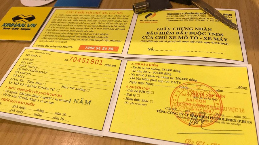 Bao hiem o to, xe may