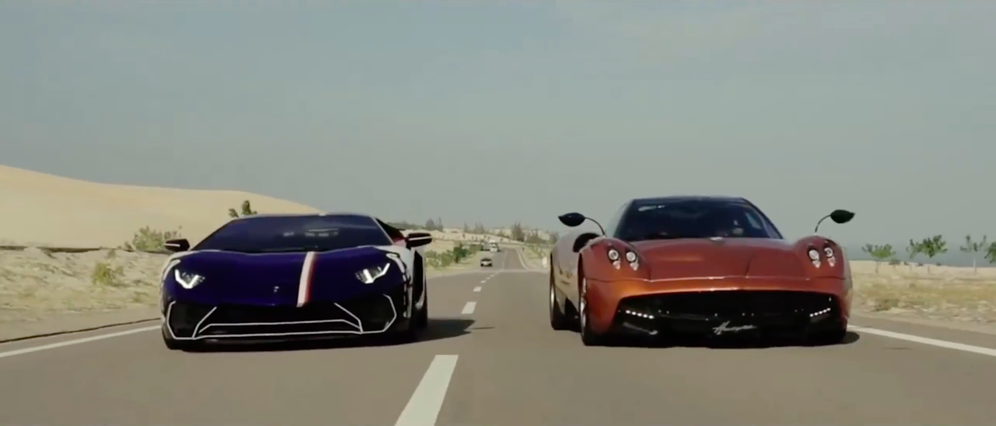 minh nhựa, pagani huayra, lamborghini