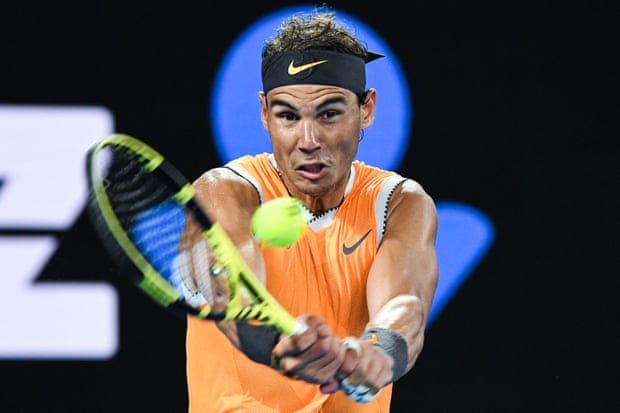 Nadal thắng dễ trong set 1 Úc mở rộng, Australian Open, kết quả tennis, tỷ số tennis, tỷ số quần vợt, Rafael Nadal, Frances Tiafoe