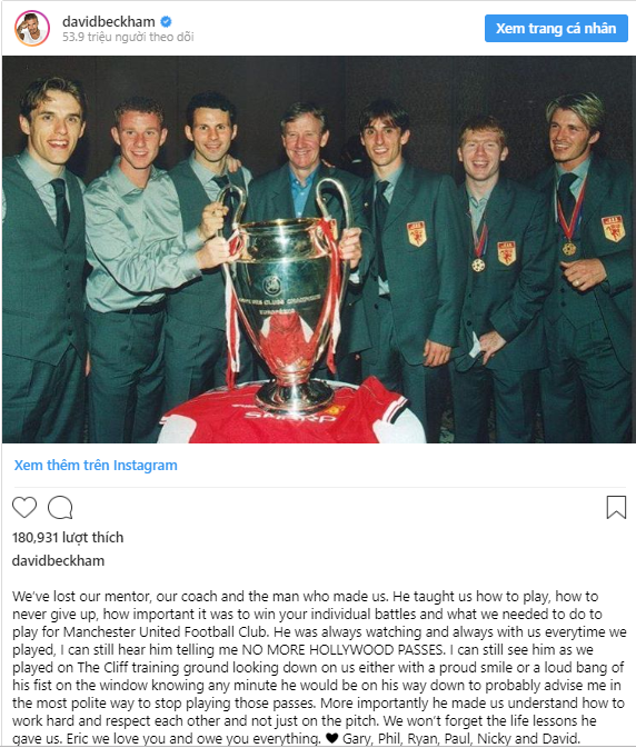  Harrison, MU, Man United, Class of 92. HLV Harrison, HLV mu qua đời, Old Trafford, Beckham, Neville
