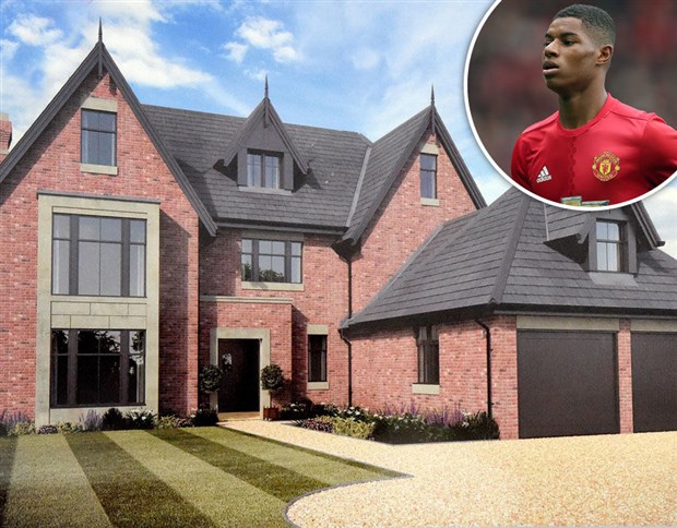 Rashford, Marcus Rashford, Rashford xây tường, biệt thự Rashford, tin bong da, tin ngoai hang anh, 