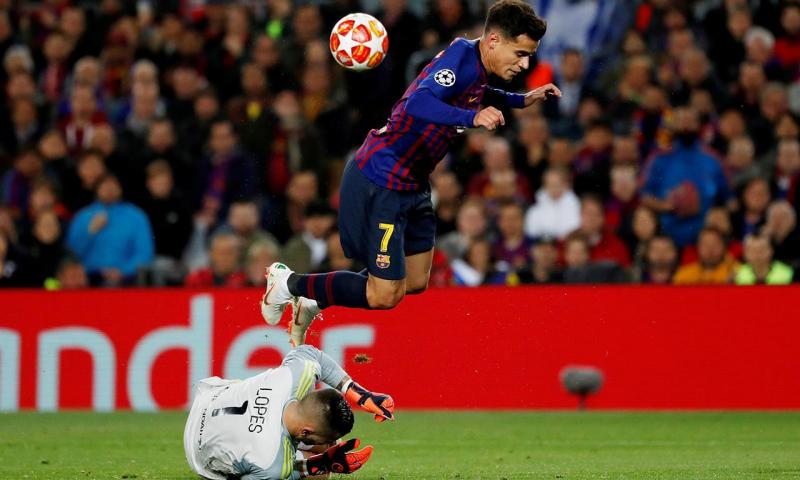 Lopes, thủ môn Lyon, Coutinho, thủ môn lyon mất trí nhớ, champions league, cúp c1, Barca 5-1 Lyon, anthony lopes