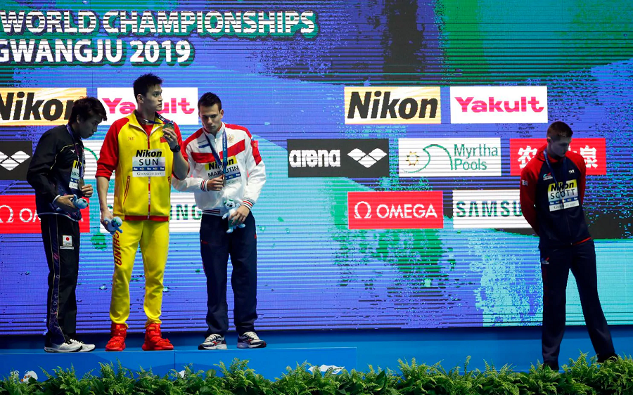 trung quốc, sun yang, tôn dương, bơi thế giới, kình ngư trung quốc, vô địch thế giới, tẩy chay, trung quốc vô địch, 