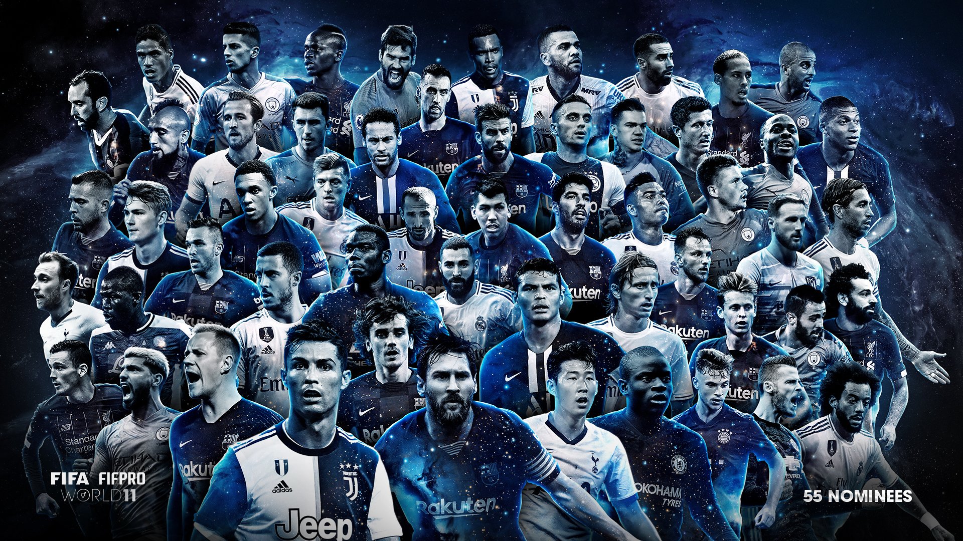 fifa, ngoại hạng anh, FIFpro, đội hình xuất sắc nhất, the best, ronaldo, messi, salah, liverpool, man city, van dijk