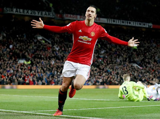 Ibrahimovic lập 7 kỷ lục từ khi đến Man Utd