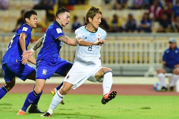 Nhật Bản chứng tỏ đẳng cấp vượt trội khi đánh bại Thái Lan với tỷ số 4-0