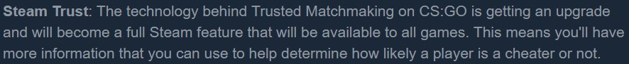Valve about Steam Trust