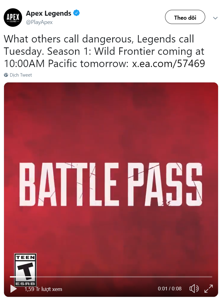 Apex Legends, Apex Legends Season 1, Update ApexLegends, Apex Legends Battle Pass