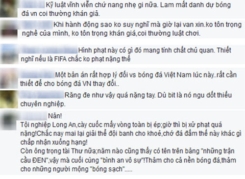 Người hâm mộ phản ứng trái chiều về án phạt của cá nhân và CLB Long AN