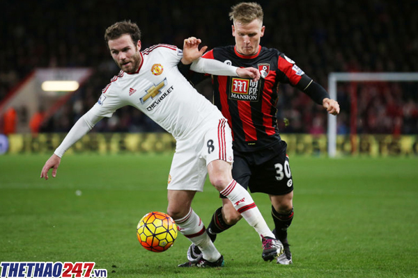 Man Utd đối đầu Bournemouth tại vòng 27 NHA