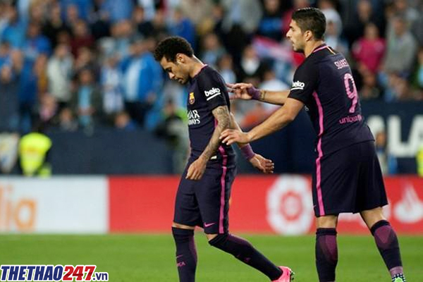 Barca không có Neymar ở 2 vòng đấu 32 và 33 La Liga vì án treo giò