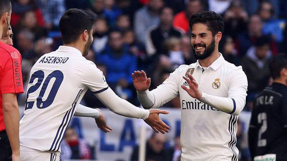 Isco được NHM bình chọn xuất sắc nhất Real Madrid mùa giải 2016/17