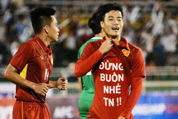 Văn Toàn phấn khích gửi thông điệp sau khi ghi bàn vào lưới U22 Macau