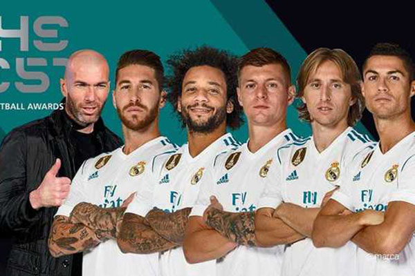 Real Madrid chiếm gần hết các danh hiệu tại The Best 2017