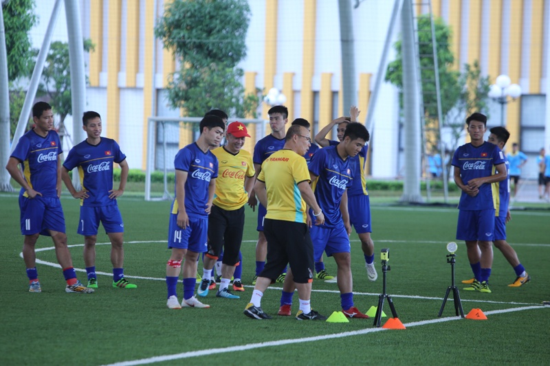ASIAD, tin tức ASIAD, bóng đá ASIAD, U23 Việt Nam, U23 Việt Nam hội quân, HLV Park Hang Seo, buổi tập U23 Việt Nam