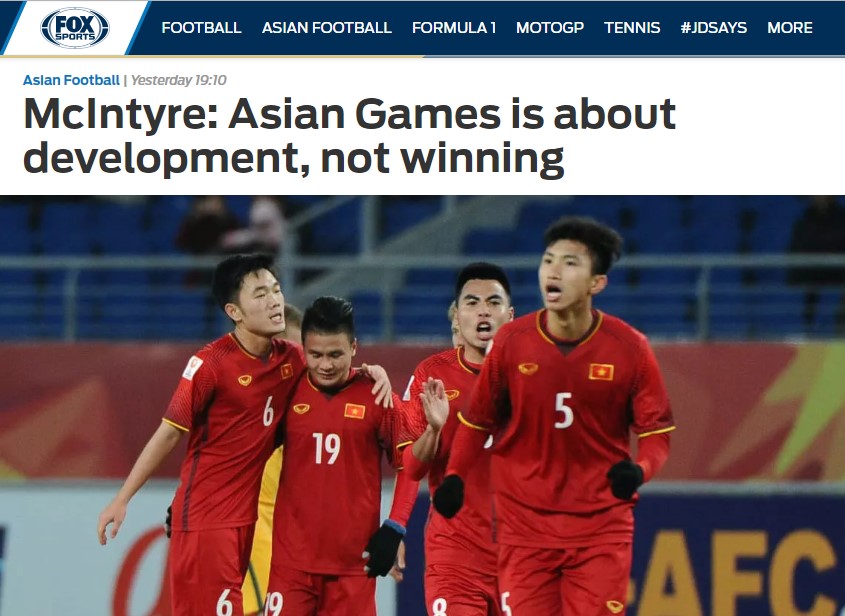 ASIAD, tin tức ASIAD, bóng đá ASIAD, U23 Việt Nam, báo châu Á