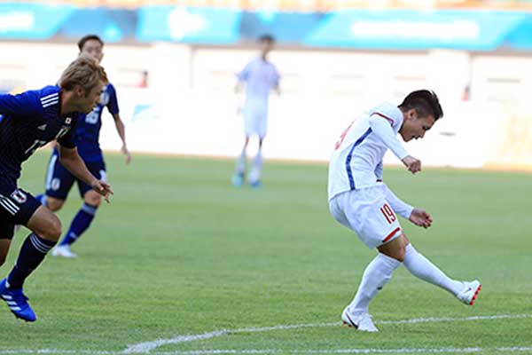 U23 Việt Nam 1-0 U23 Nhật Bản, Asiad, U23 Việt Nam tại vòng 1/8, U23 Việt Nam, U23 Nhật Bản