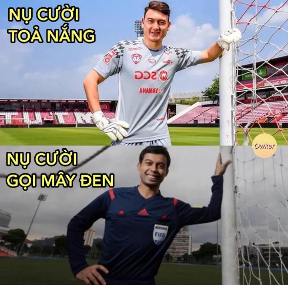 Hình ảnh ví von đầy hài hước được chia sẻ trên group Fandom Owker