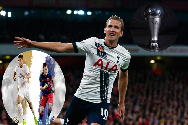 Harry Kane, Ronaldo, Messi, The Best 2017, Real Madrid, Tottenham