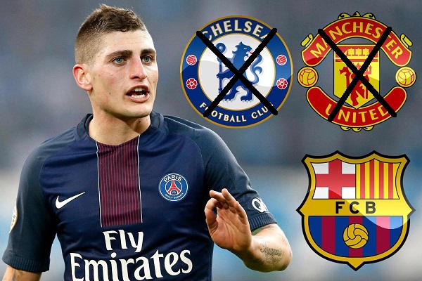 Marco Verratti, Chelsea, Manchester United, PSG, Barcelona