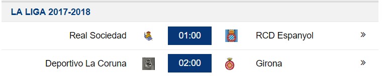 Lịch thi đấu bóng đá, LTĐ hôm nay ngày 23/10, LTĐ La Liga