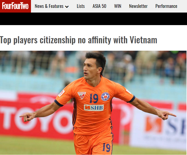 Đỗ Merlo, Hoàng Vũ Samson, cầu thủ nhập tịch, ĐT Việt Nam, V.League, Four Four Two