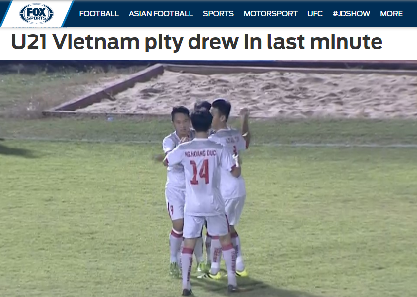 U19 Việt Nam, U21 Việt Nam, u21 thái lan, u21 yokohama, fox sports, bóng đá việt nam