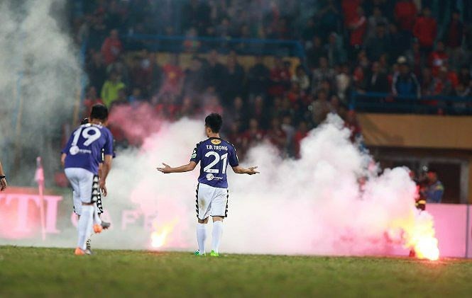 CĐV Hải Phòng, pháo sáng, Hải Phòng FC, Hà Nội FC, V.League