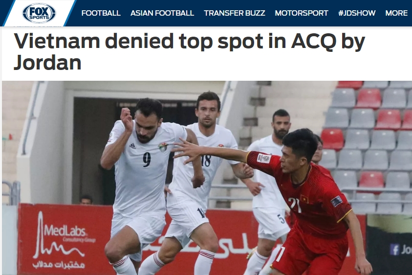 ĐT Việt Nam, Fox sports, ĐT Jordan, Asian cup 2019