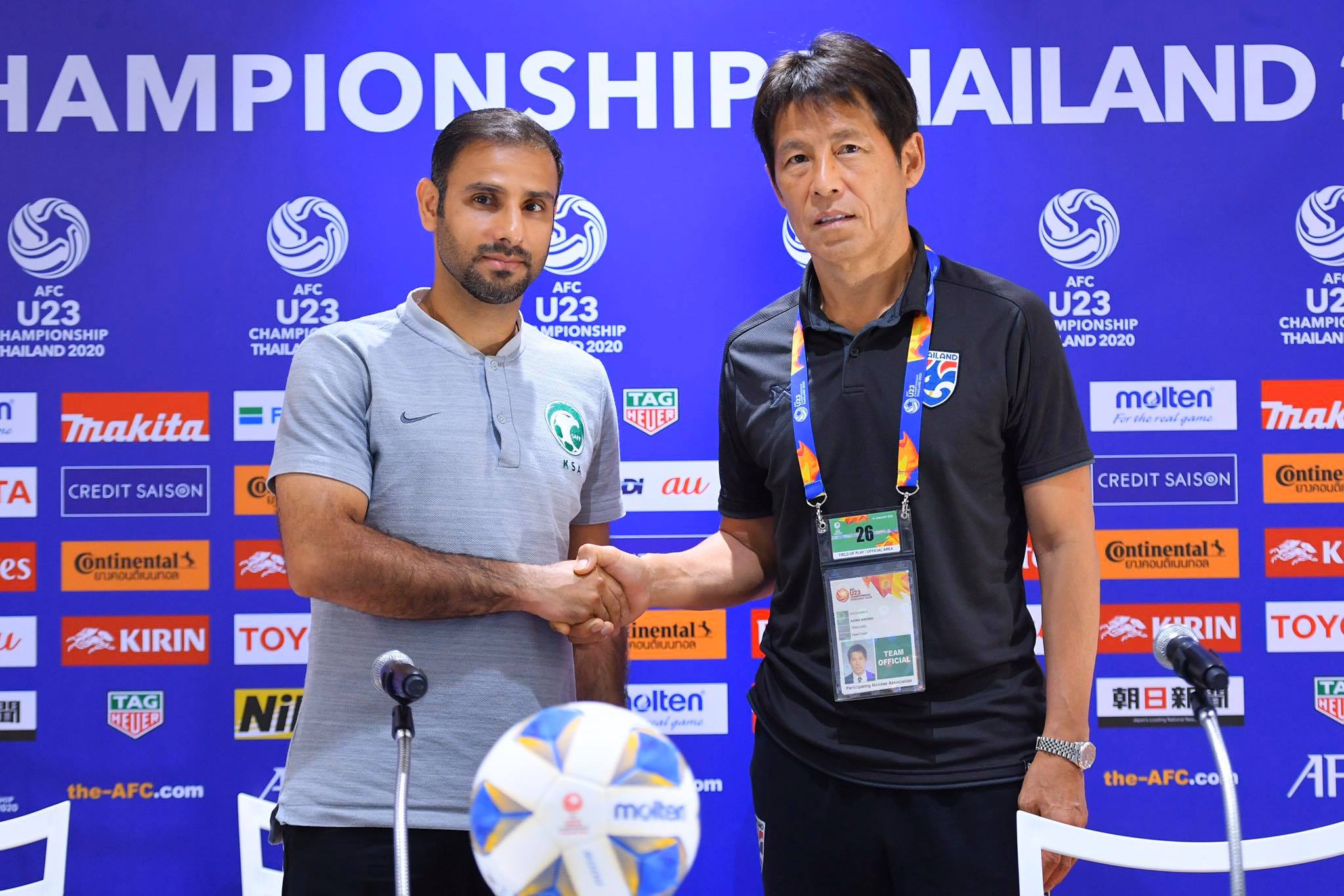 u23 thai lan vs u23 saudi arabia tại vck u23 chau a