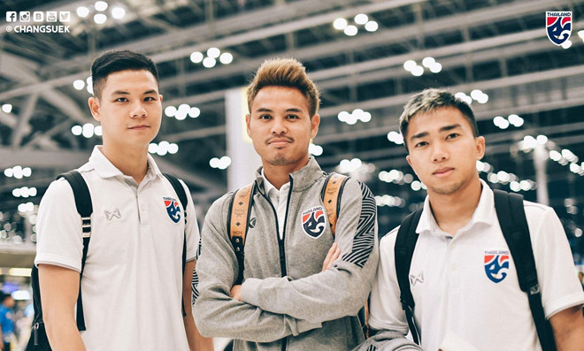 Chanathip and his teammates stand ready to defeat Indonesia.