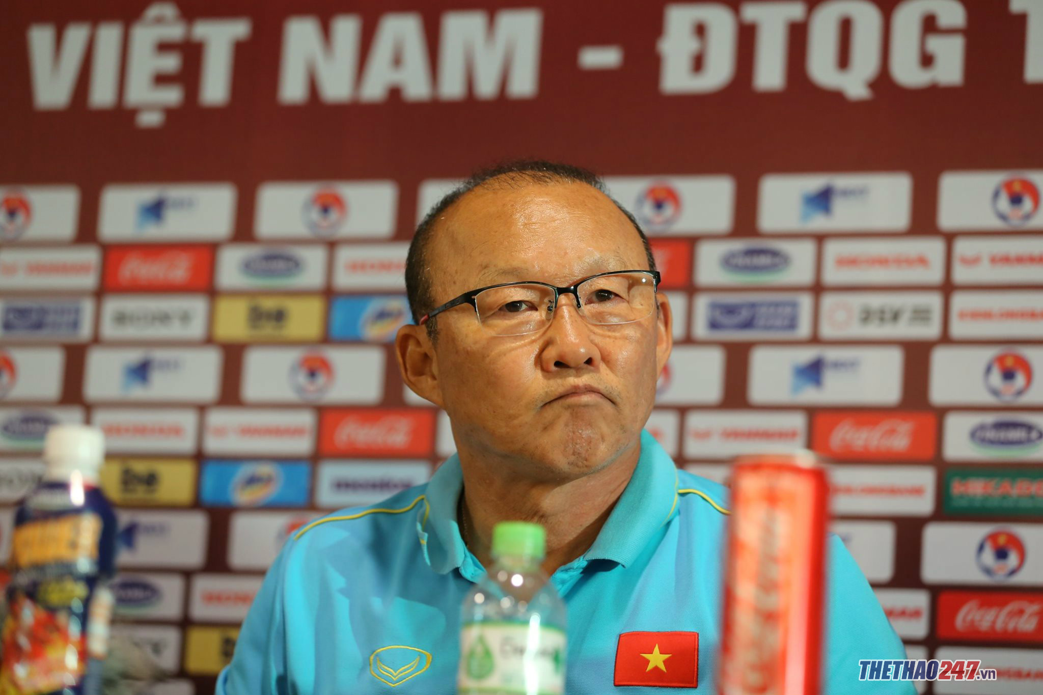 Park Hang-seo in the press conference 