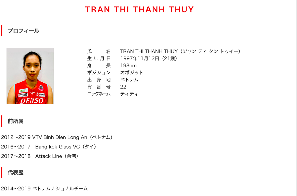 trần thị thanh thuý, clb denso airy bees, thanh thuý sang nhật bản, thanh thuý gia nhập j-league, thanh thuý xuất ngoại
